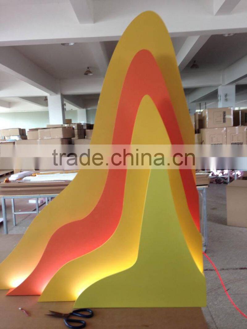 fashion store window decorative hanging pvc colorful plate