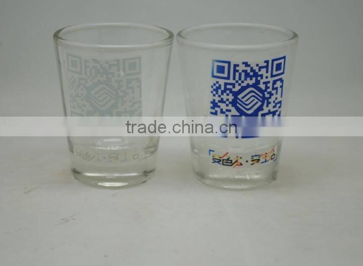 painted Christmas color changing glasses mug