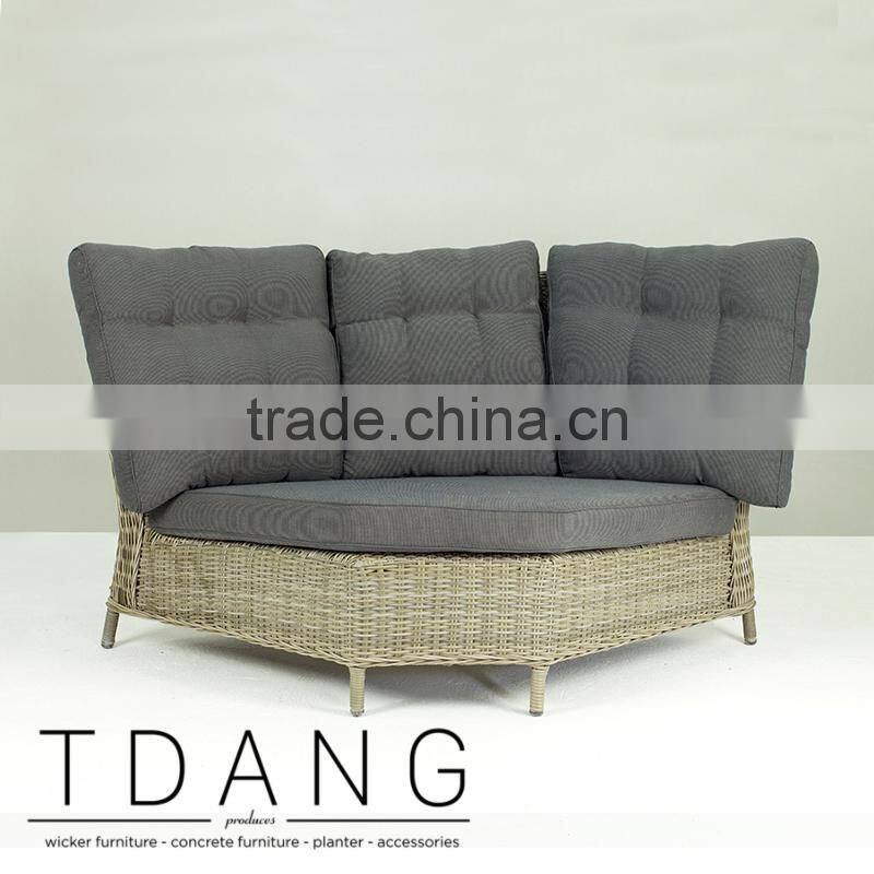 Hanna Wicker Sofa Corner- Modern Outdoor Wicker Furniture - Rattan Corner Sofa Sets