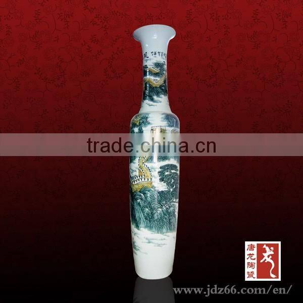 Chinese Hand painted Tall Porcelain Large Floor Vases for Home Decor