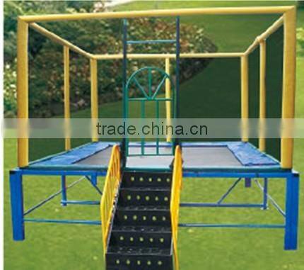 Outdoor soft round high quality single jumping trampoline