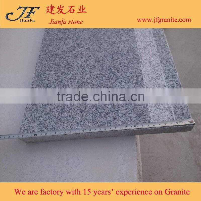 Hihg quality Hubei G603 granite anti-slip stair step covers granite staircase
