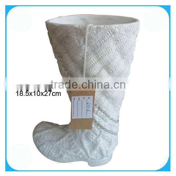 Home decor ceramic vase with diamond