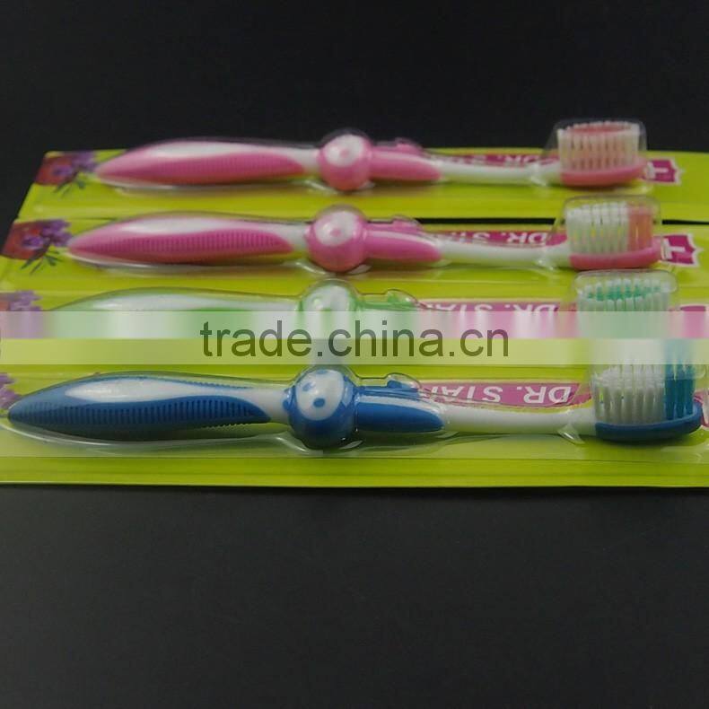 wholesale daily use travel office big handle soft family funny kids tooth brushes