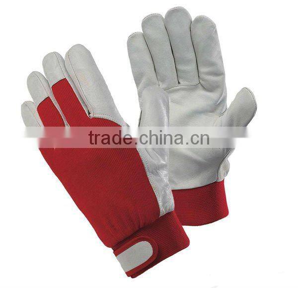 Pig leather working glove