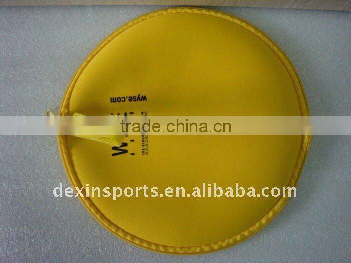 Hot sell ! T0719 round mouse pad with zipper