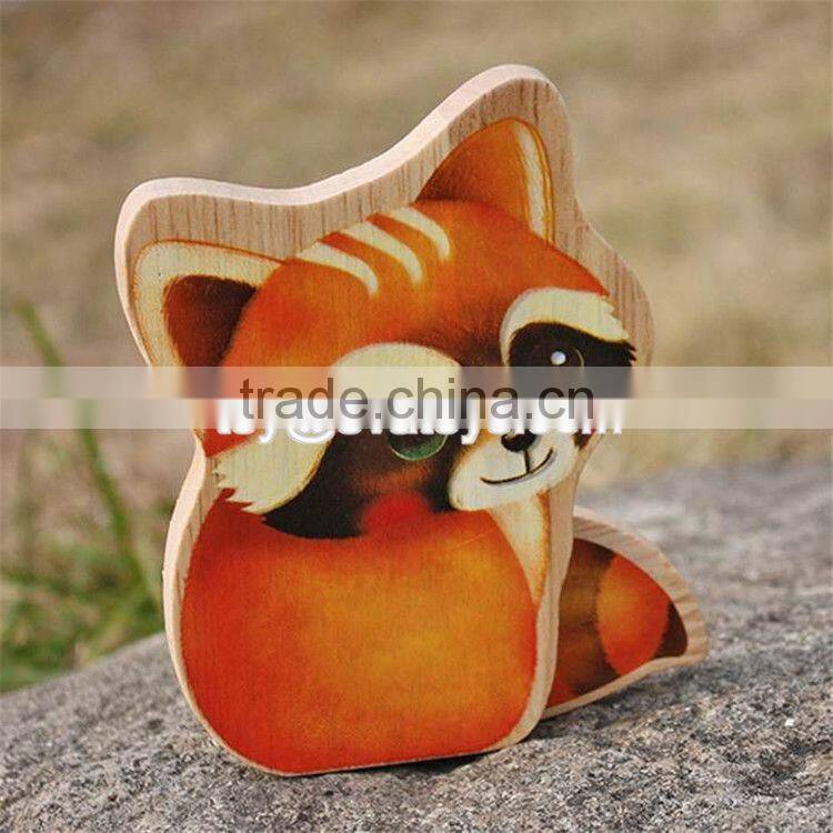 New design educational rabbit peacock squirrel toys wooden animal toys for toddlers W01B040