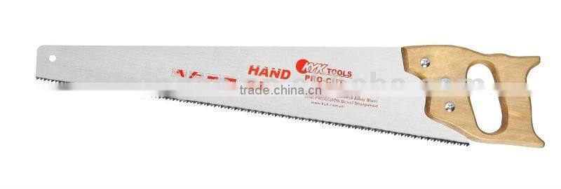 wooden hand saw for cutting wood