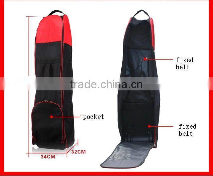 Newest design foldable golf bag with wheels