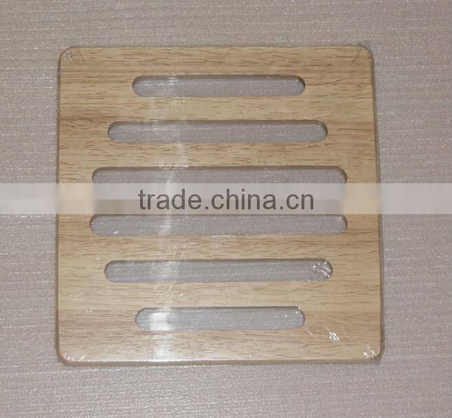 wooden hot cup mat