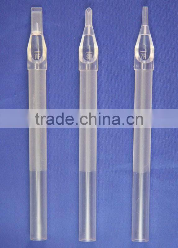 Sterile Disposable Long Tattoo Tip tube nozzle RT VT DT FT Round