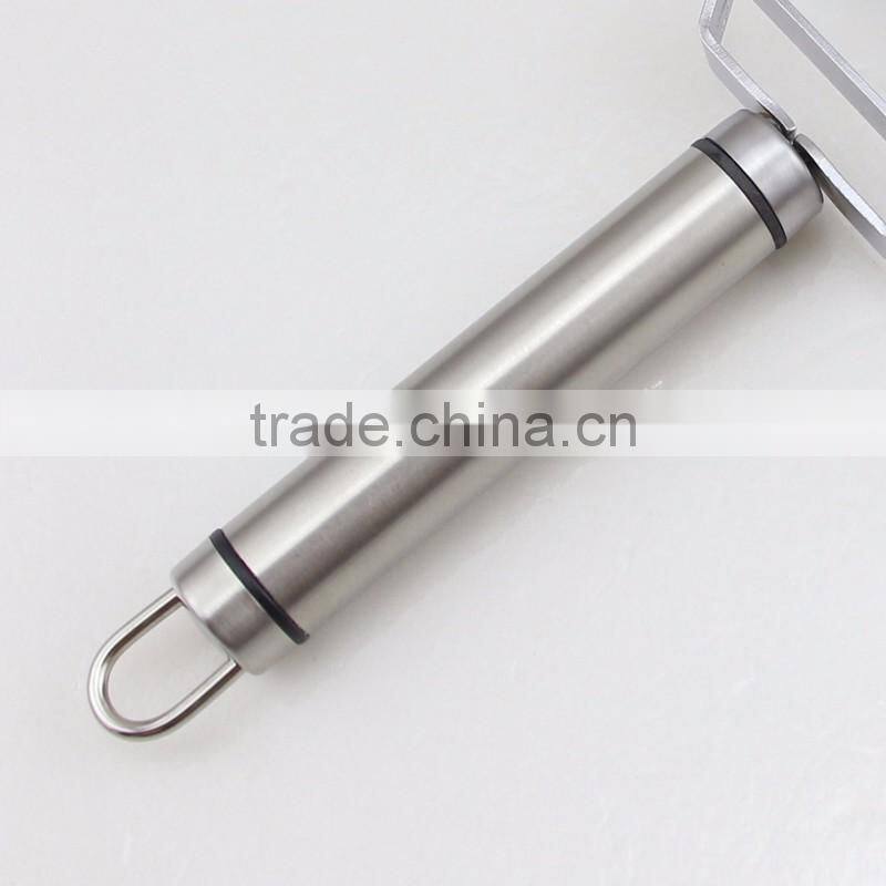 Super Quality Stainless Steel 4 in 1 Function Julienne Peeler with Round Handle