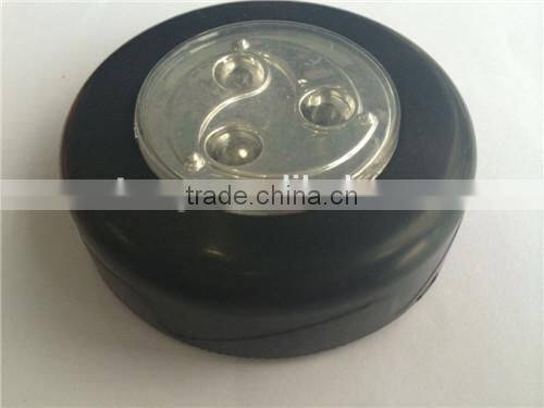3 super white LED push light for home,camping,workshop,car