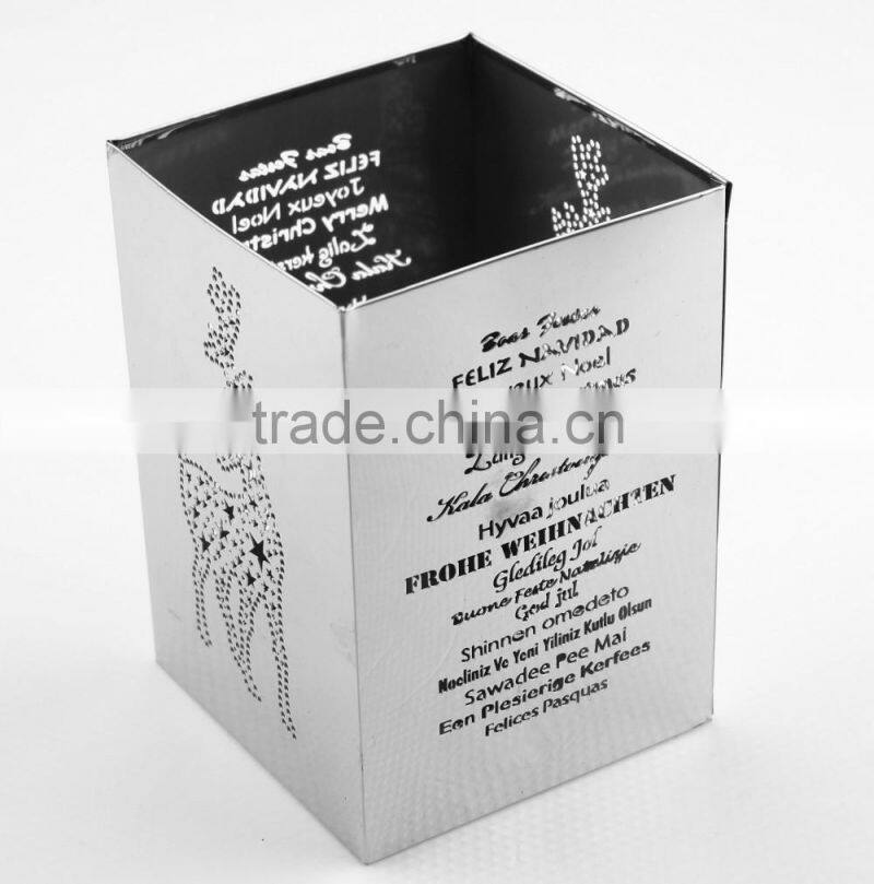 42120 stainless steel candle holder / candle cover