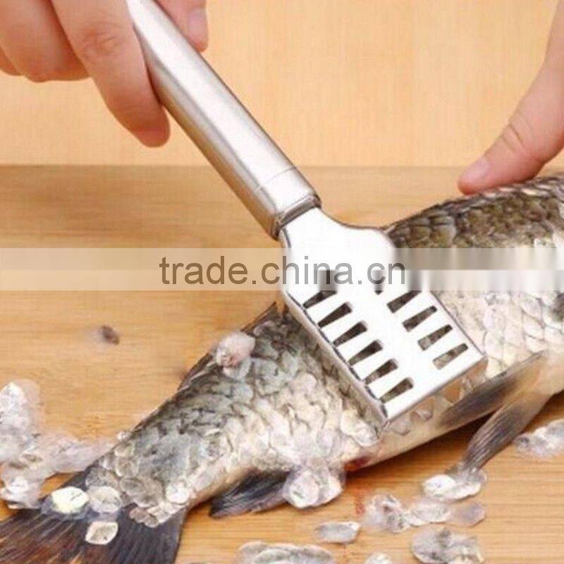 Stainless Steel Practical Kitchen Cutter Clean fish Scales Knife Scales Scraping Seafood Tool