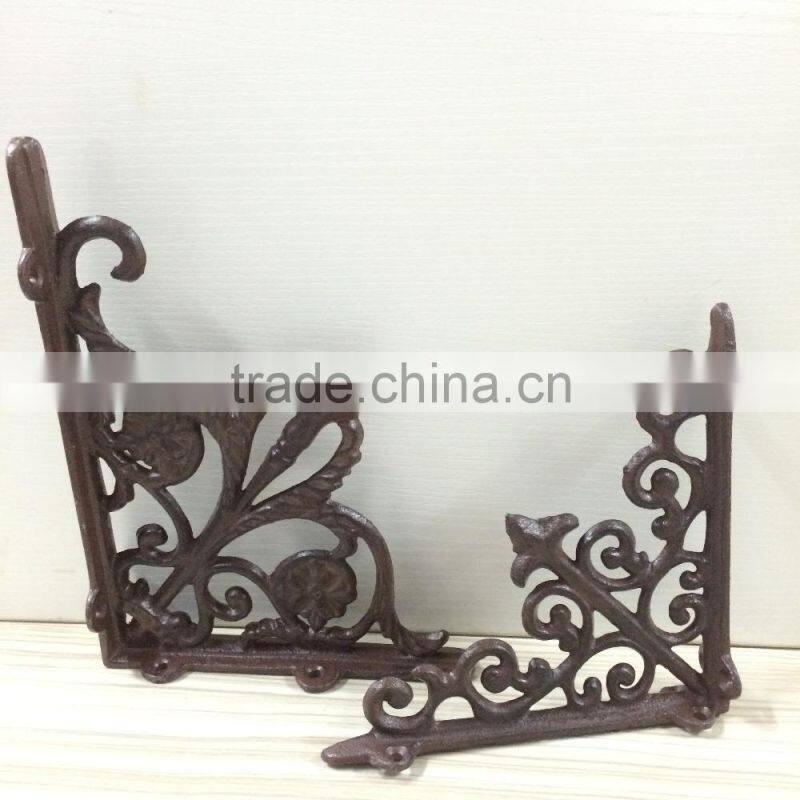 Factory supply cast iron shelf l bracket heavy duty wall bracket