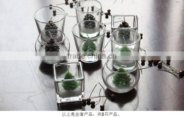 2015 ! Vintage Beautiful Glass Ball Candle Holders Table Bauble Holder for Candle new designs Home Decor Festival Wedding