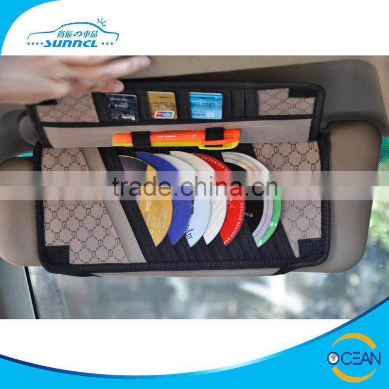 Car Visor Organizer for CD , Car Sunshade Organizer