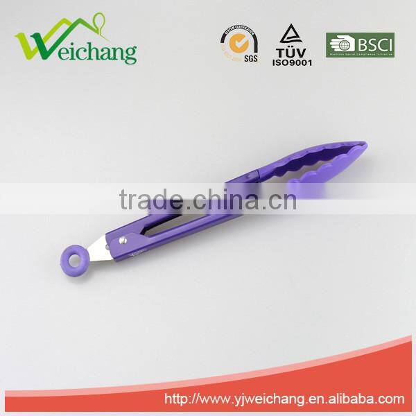 WCFTF01 Premium Comfort Stainless Steel Locking Food Tong with Silicone Heads