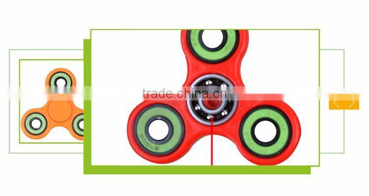 Hot selling real color plastic spinner toy fingertip gyroscope