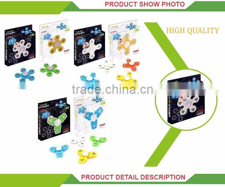 Hot selling fingertip gyroscope fiying toy plastic finger hand spinning