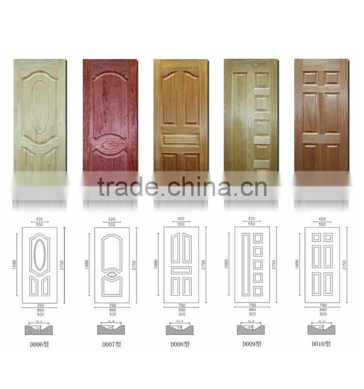 Plywood Molded Zabra Wood Door Skin