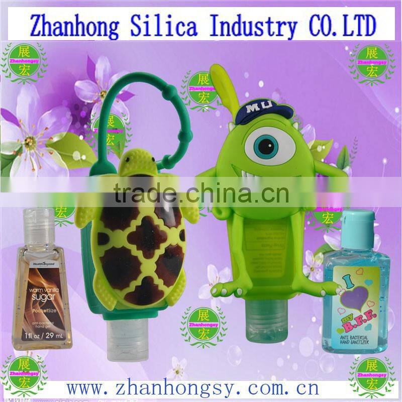 2017 Newest Popular Silicone Hand Sanitizer Pocketbac Holder
