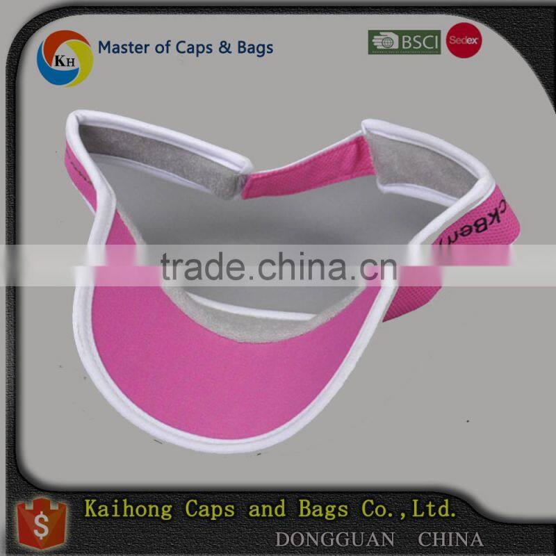 fashion mesh sun visor with embroidery logo