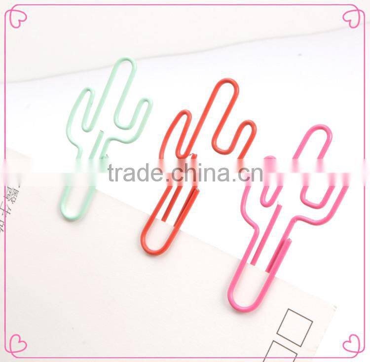 Promotional gift unique colors OEM design metal paper clip gift