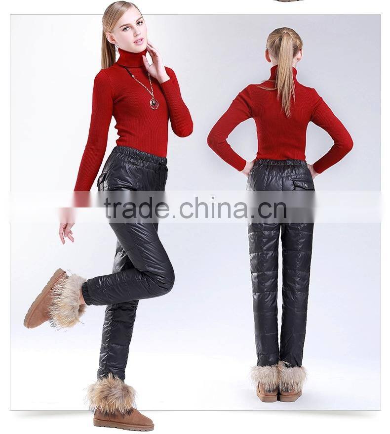 Lovers' clothes colorful keep warm thickening enlarge pants