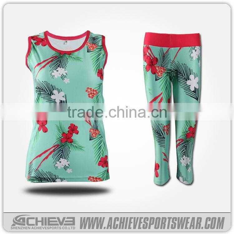 Wholesale spandex comfortable yoga women leggings and tops US