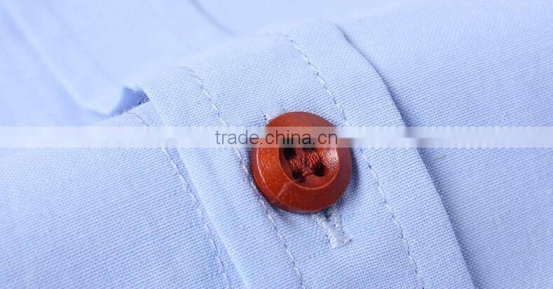 2016 New Fashion Men Shirt Long Sleeve Slim Fit Solid Color High Quality Dress Shirts