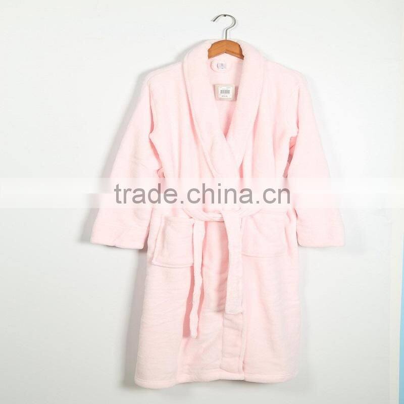 wholesale luxury hotel coral fleece bathrobe,wholesale unisex gown coral fleece bathrobe for women or men