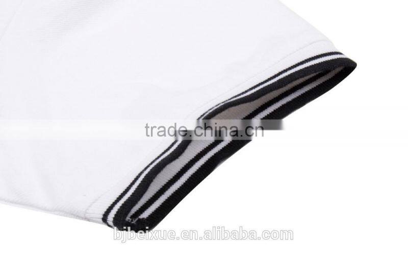 OEM white cotton printing custom collar tshirt design plain mens tshirt