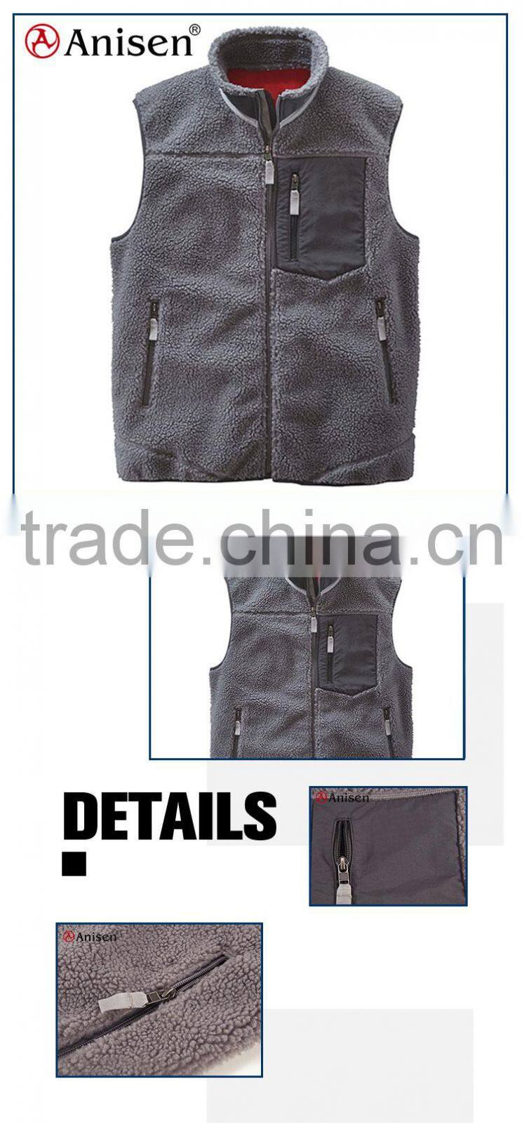 bulk wholesale fleece sherpa weight men vest