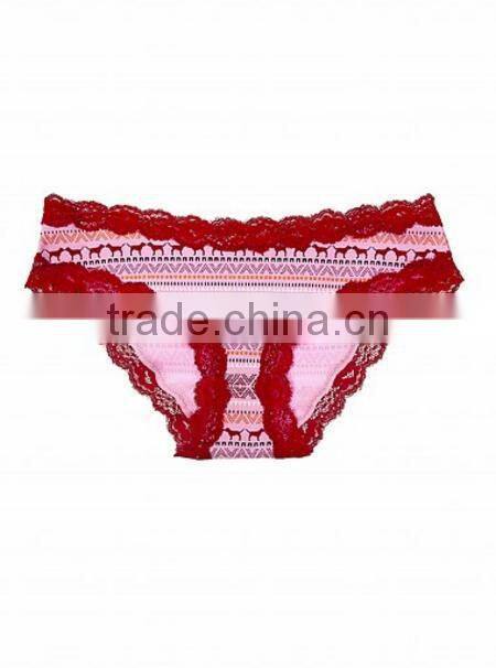 Pretty girl lace fabric women underwear