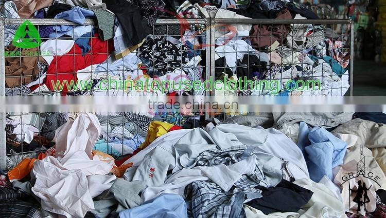 Wholesale second hand clothes Germany style Men Shirt used clothing bales