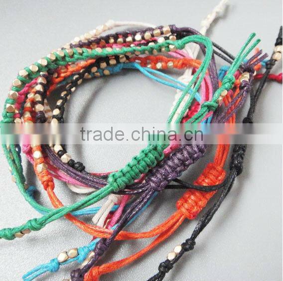 leather and rhinestone chain braided bracelet, wrap bracelet, glistening crystal chain and leather bracelet