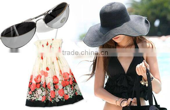 Wide Large Brim Summer Beach Sun Straw Beach Hat 3171