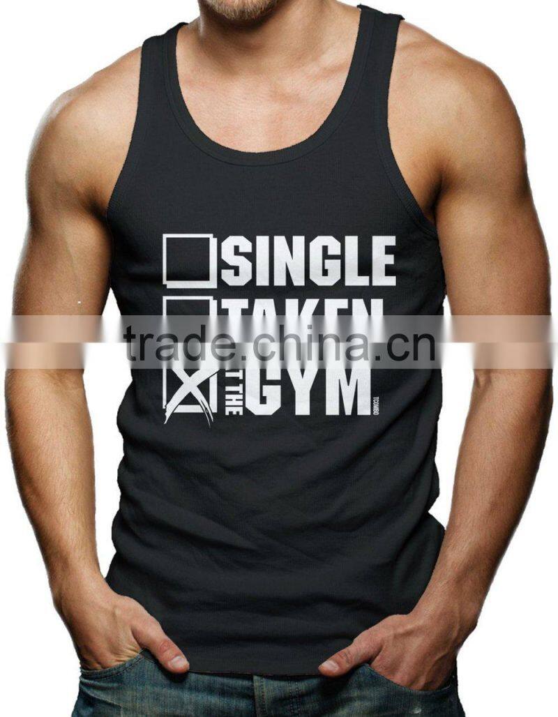 Custom Printed Men's Gym Tank TOPs
