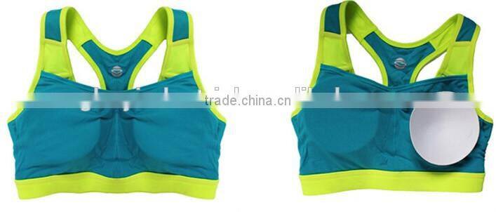 90% Nylon 10% Lycra Wholesale Sexy Sports Bra For Women