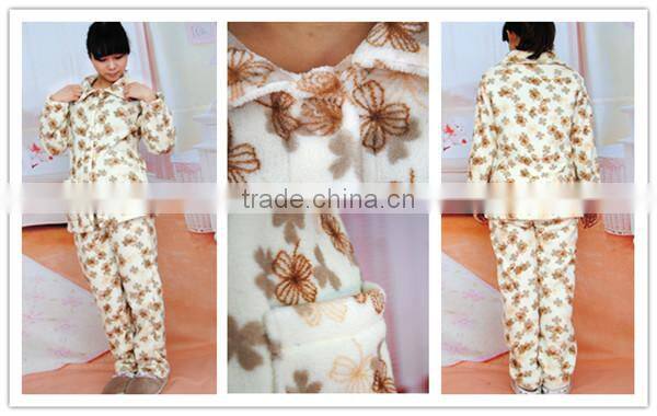 100% polyester comfortable ladies pyjamas