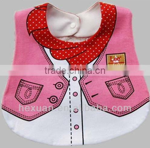 3 colors can choose baby bibs/3 layers baby bibs/superman baby bibs /in stocked or OEM