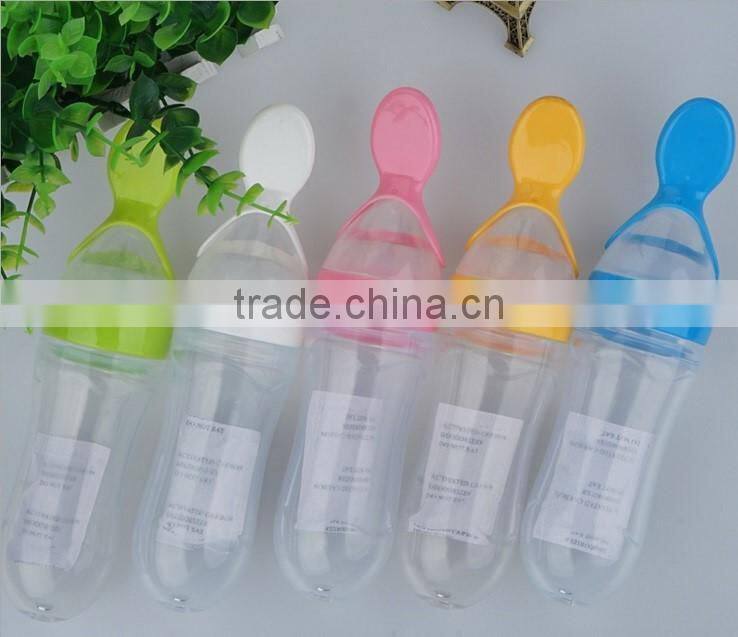 baby feeder feeding bottle/Baby Food Dispensing Spoon/baby food feeder