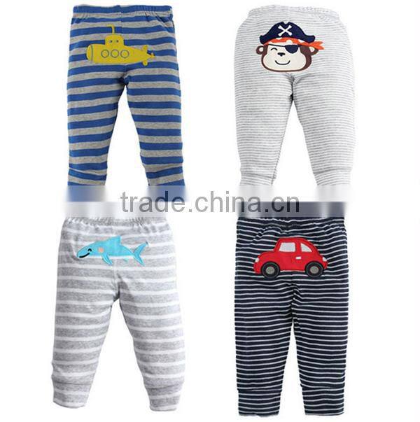 Best selling cotton cute embroirdery children kids baby pants