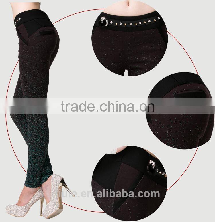 new product in China korean pants with diamonds decoration
