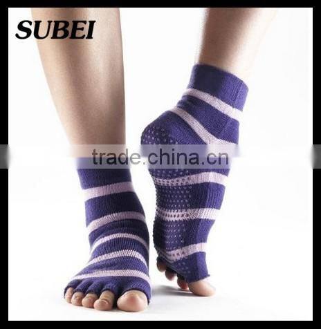 Pilates Grip Socks five Toe Yoga Sock
