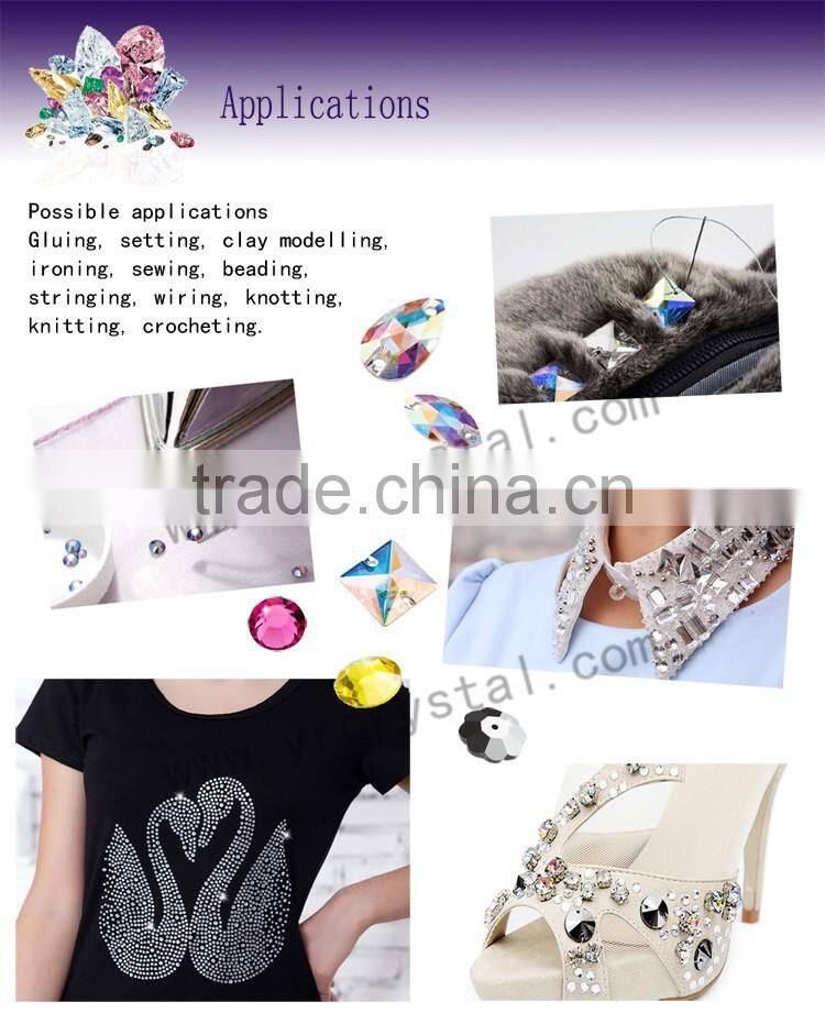 triangle plastic rhinestones plates