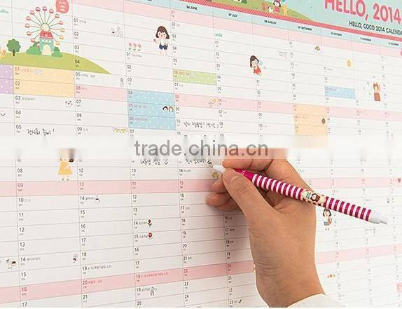 So Cute Stationery 2014 Stick Note Calendar Stick Note Pad Hello 2014 Calendar