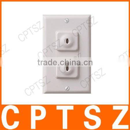 Baby Mate 24 PCS Childproof Electrical Outlet Plugs with 4 Parent Keys (White, 1.3" x 1.1" Plug Size) - Electric Socket Cover -